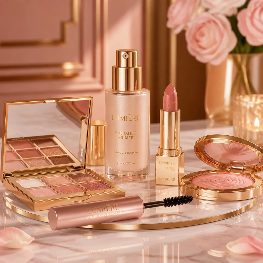 Luxuriöse Kosmetikprodukte symbolisieren das durch Fenty Beauty aufgebaute Vermoegen